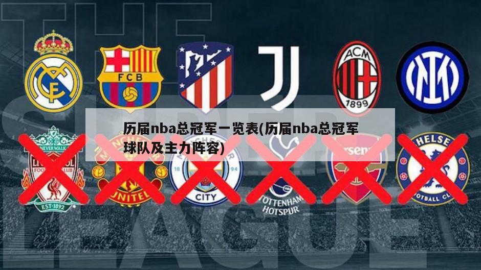 历届nba总冠军一览表(历届nba总冠军球队及主力阵容)