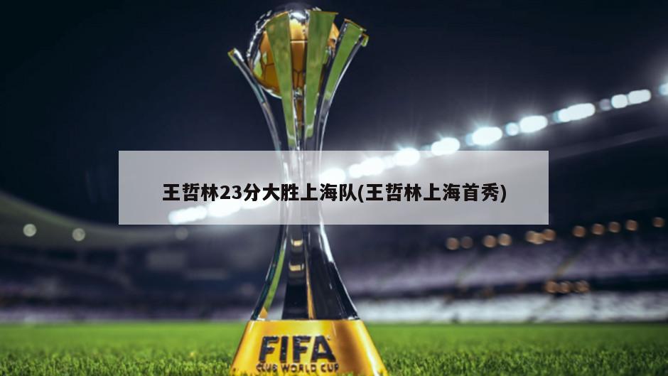 王哲林23分大胜上海队(王哲林上海首秀)